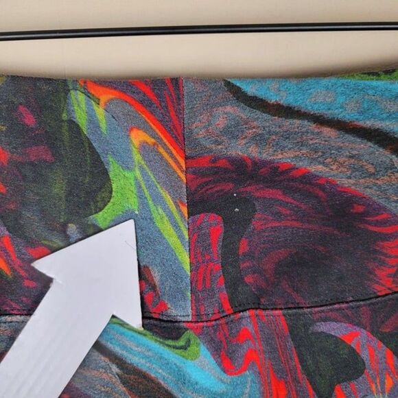 Soft Surroundings Size L Abstract Super Slim Buenaventura Leggings Multicolor - Picture 9 of 12